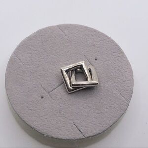 TROLLBEADS Sterling Silver Frames Interlocked Squares Charm 925 LAA